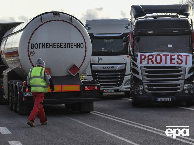 Из-за забастовки поляков в Украину не могут заехать 4 тыс. грузовиков – Госпогранслужба